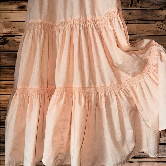 Vintage 1970s Cactus NYC prairie cottage rockabilly full skirt dress Tag/7 S/m - Picture 2 of 11